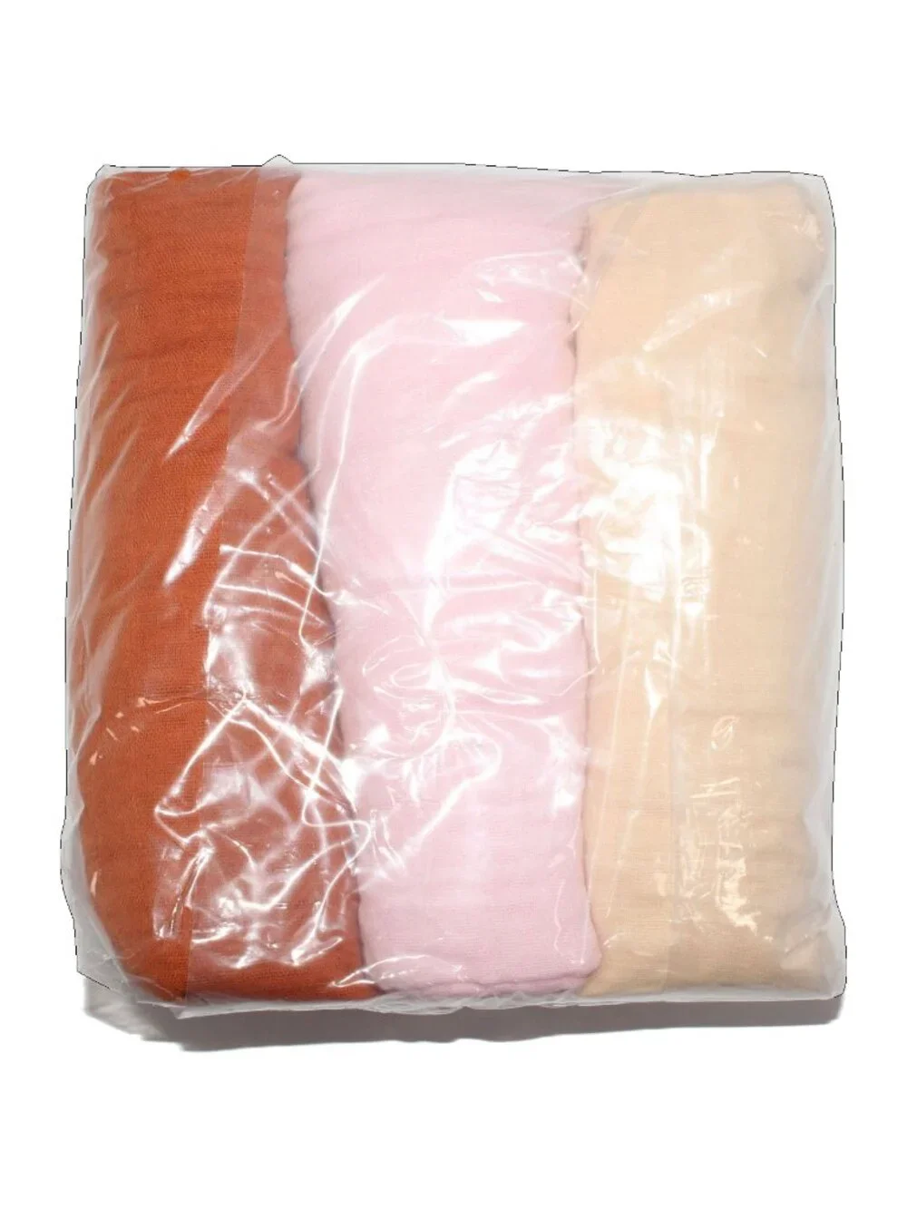 David's Kids 3-pk 100% Cotton Baby Muslin Swaddle and Receiving Blankets